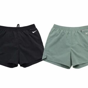 2 Nike Women's Black and Gray running Shorts